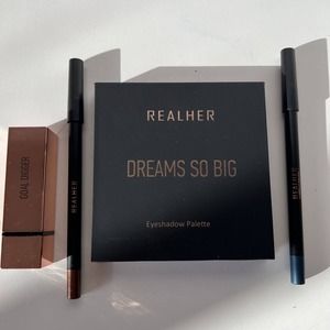 Real Her Makeup Bundle Eyeshadow Palette 2 Metallic Eyeliners 1 Goal Digger NEW